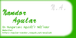 nandor agular business card